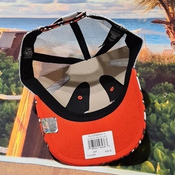 Cleveland‎ Browns Trucker Hat Cap Zubaz 47 Brand NWT - Picture 5 of 8